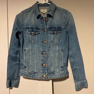 J. Crew Classic Denim Blue Jean Jacket Size XS